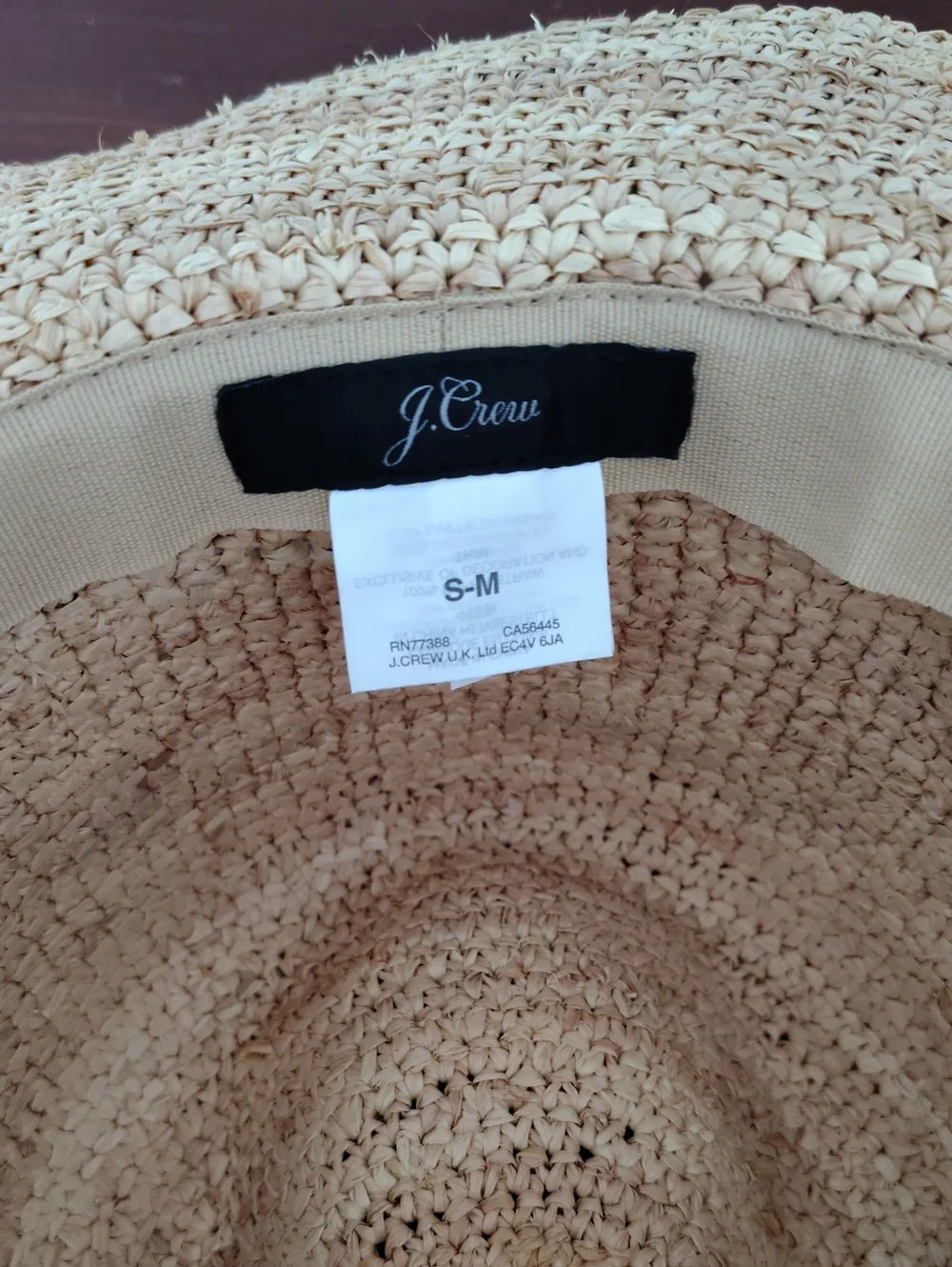 J. Crew Fedora Raffia Straw Hat S/M